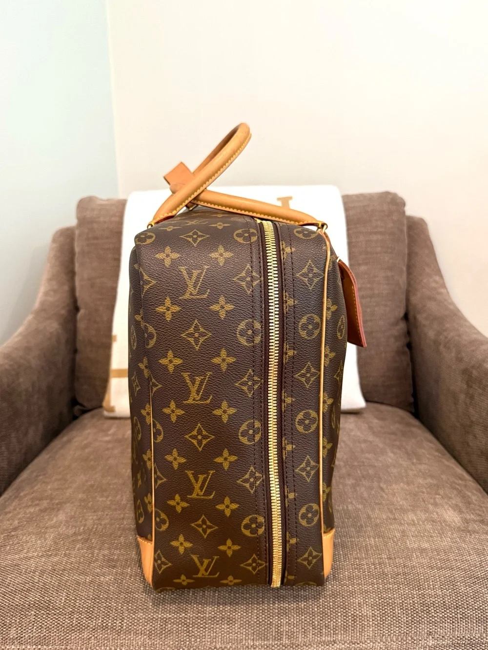 Authentic Louis Vuitton Sirius 45 travel bag M41408 brown monogram LV unisex